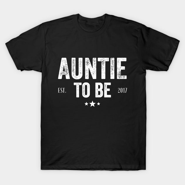 Auntie to be Est 2017 T-Shirt by captainmood